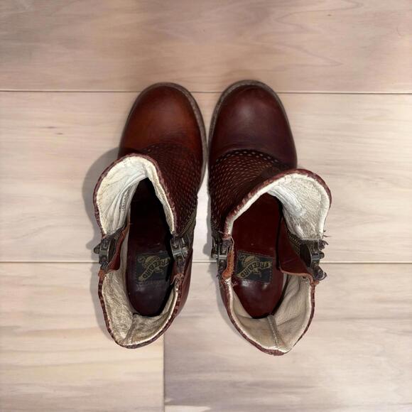 Freebird By Steven Bowie Boots Rust Brown Leather Womens Size 6 Western Casual - Picture 4 of 9